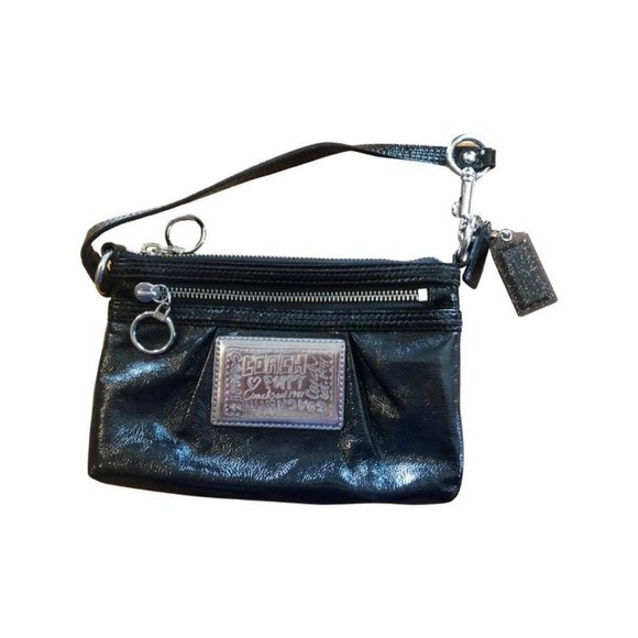 Vintage Black Patent Coach Mini Purse - New - Never Used. - Picture 1 of 6
